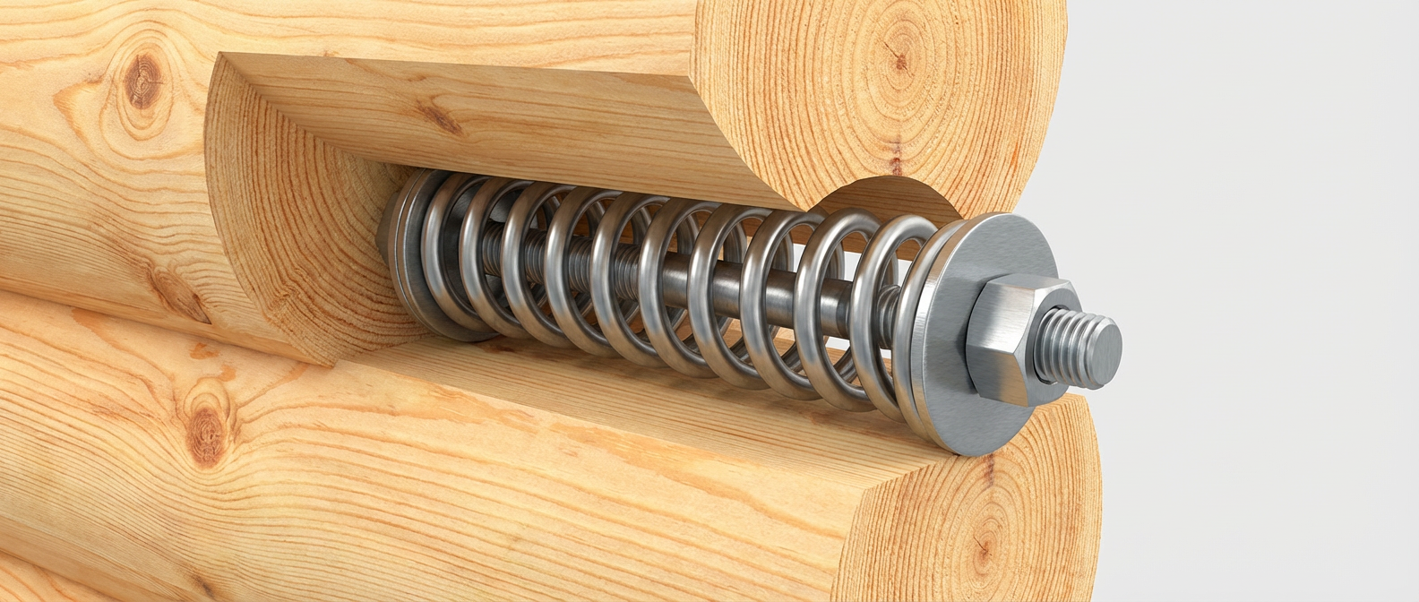 Пружинный узел «Сила»: общий вид и назначение в стяжке венцов