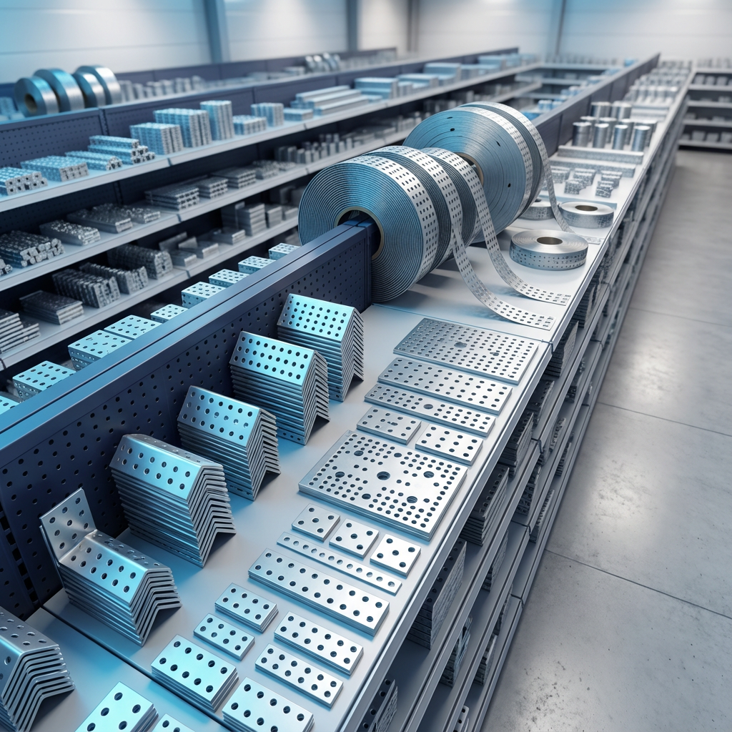 Перфорированный крепеж Перфорированный крепеж: уголки, пластины, ленты