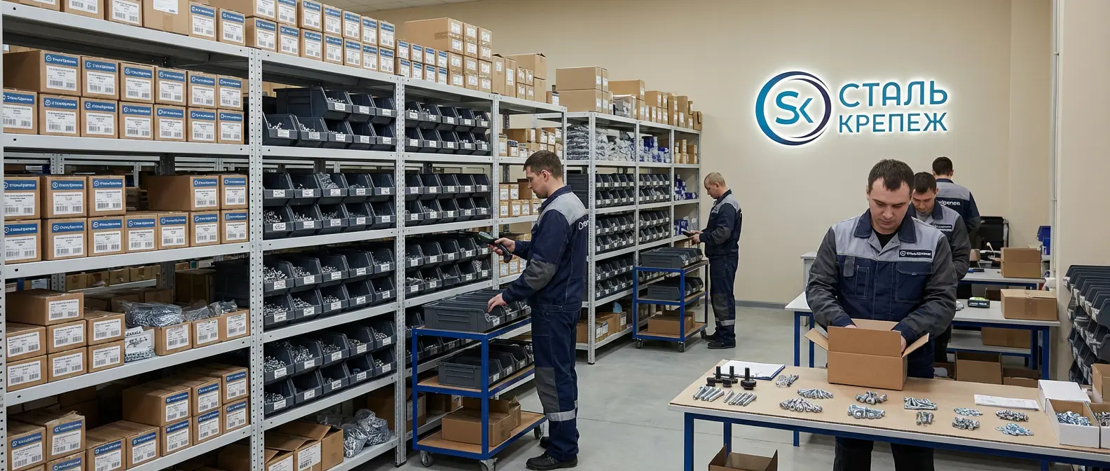 СтальКрепеж — крепеж и метизы со склада и производства
