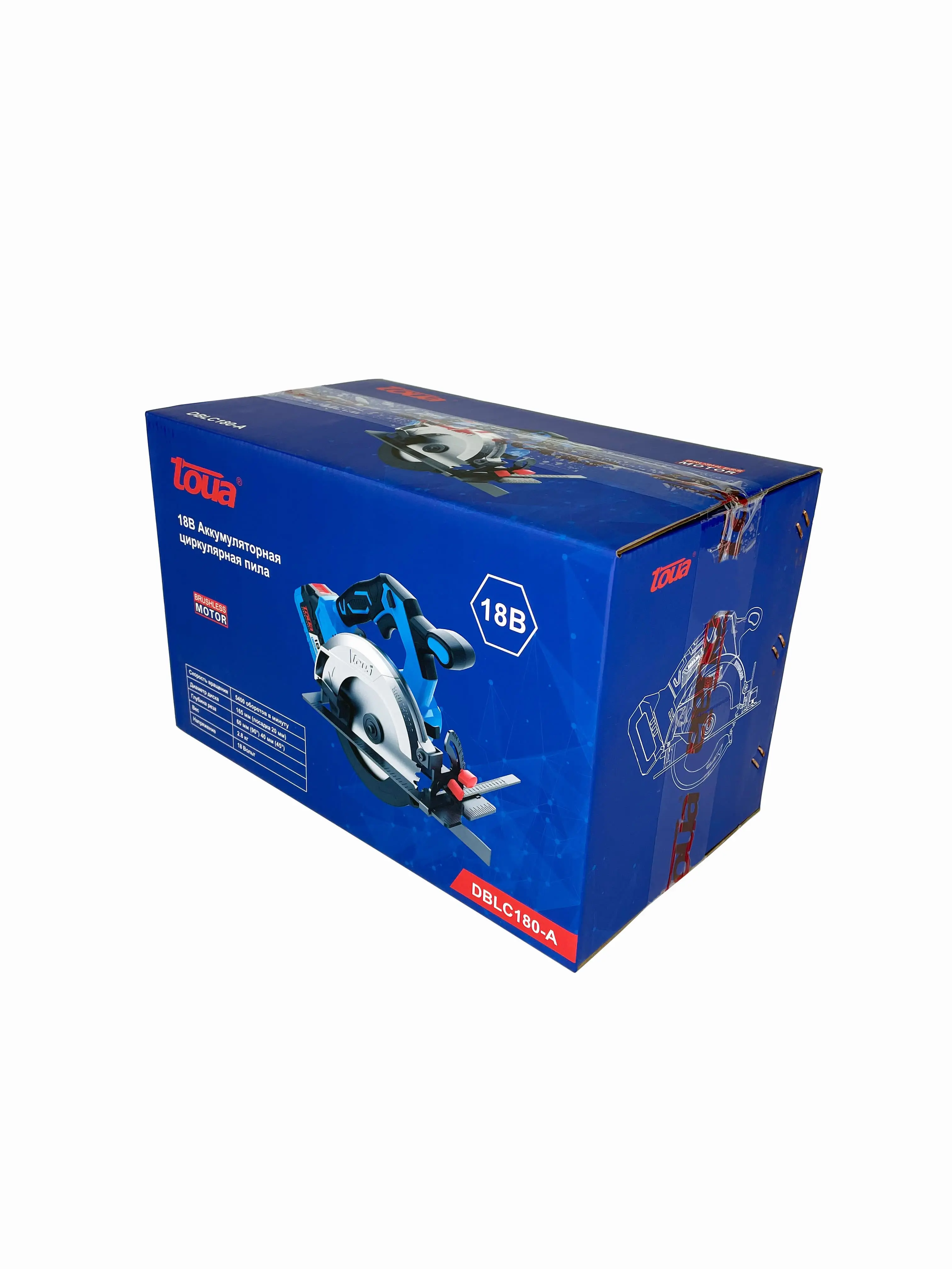Аккумуляторная циркулярная пила Toua DBLC180-A-1 — фото