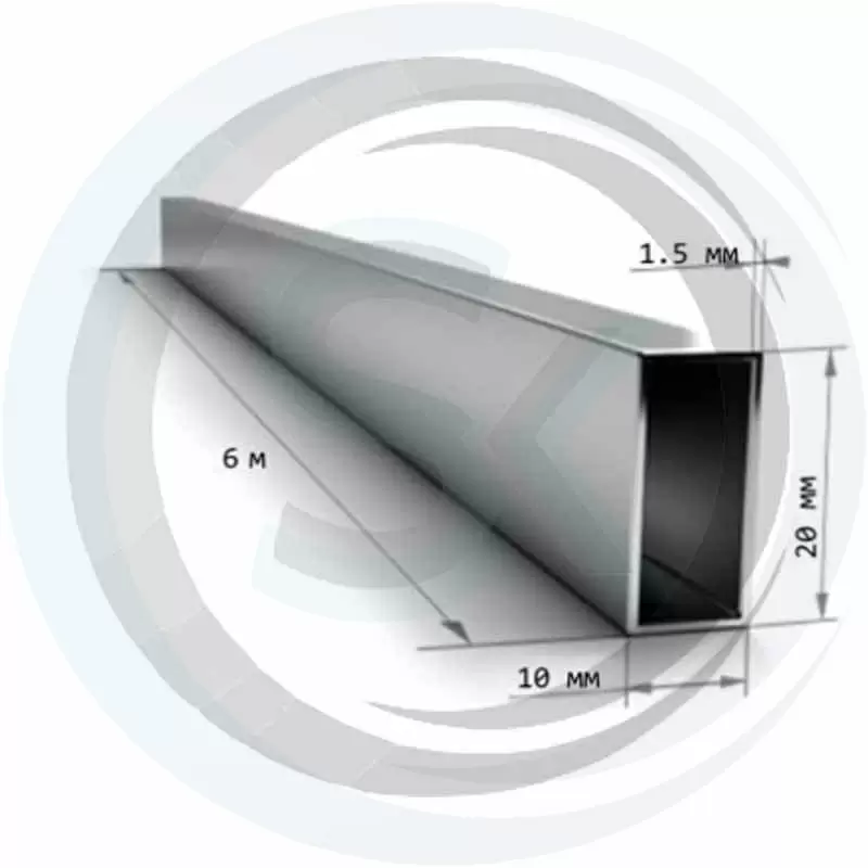 Труба профильная 10х20, толщина 1,5мм: купить оптом и в розницу в интернет магазине Сталь Крепеж - размеры, цены, характеристики. Труба профильная 10х20, толщина 1,5мм оптом и в розницу на сайте Сталь Крепеж