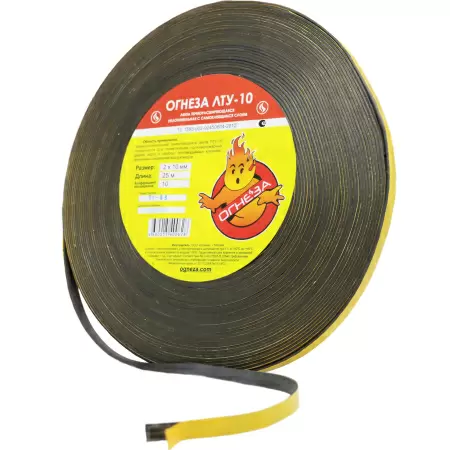 Лента термоуплотнительная ОГНЕЗА-ЛТУ 2х10м оптом и в розницу на сайте Сталь Крепеж