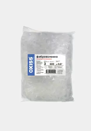 Фиброволокно полипропиленовое OXISS 3/0,6: купить оптом и в розницу в интернет магазине Сталь Крепеж - размеры, цены, характеристики. Фиброволокно полипропиленовое OXISS 3/0,6 оптом и в розницу на сайте Сталь Крепеж