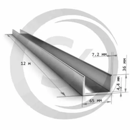 Швеллер стальной 6,5 оптом и в розницу на сайте Сталь Крепеж