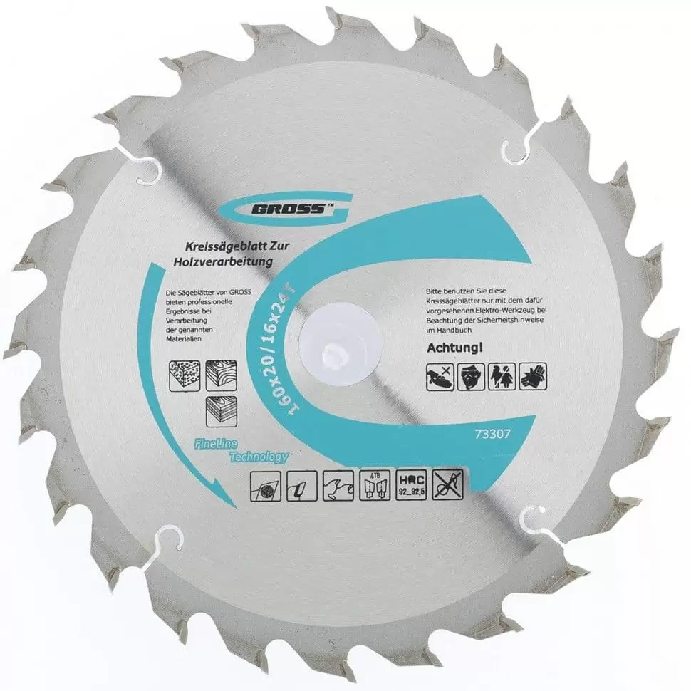 Пильный диск по дереву 160 x 20/16 x 24Т Gross: купить оптом и в розницу в интернет магазине Сталь Крепеж - размеры, цены, характеристики. Пильный диск по дереву 160 x 20/16 x 24Т Gross оптом и в розницу на сайте Сталь Крепеж