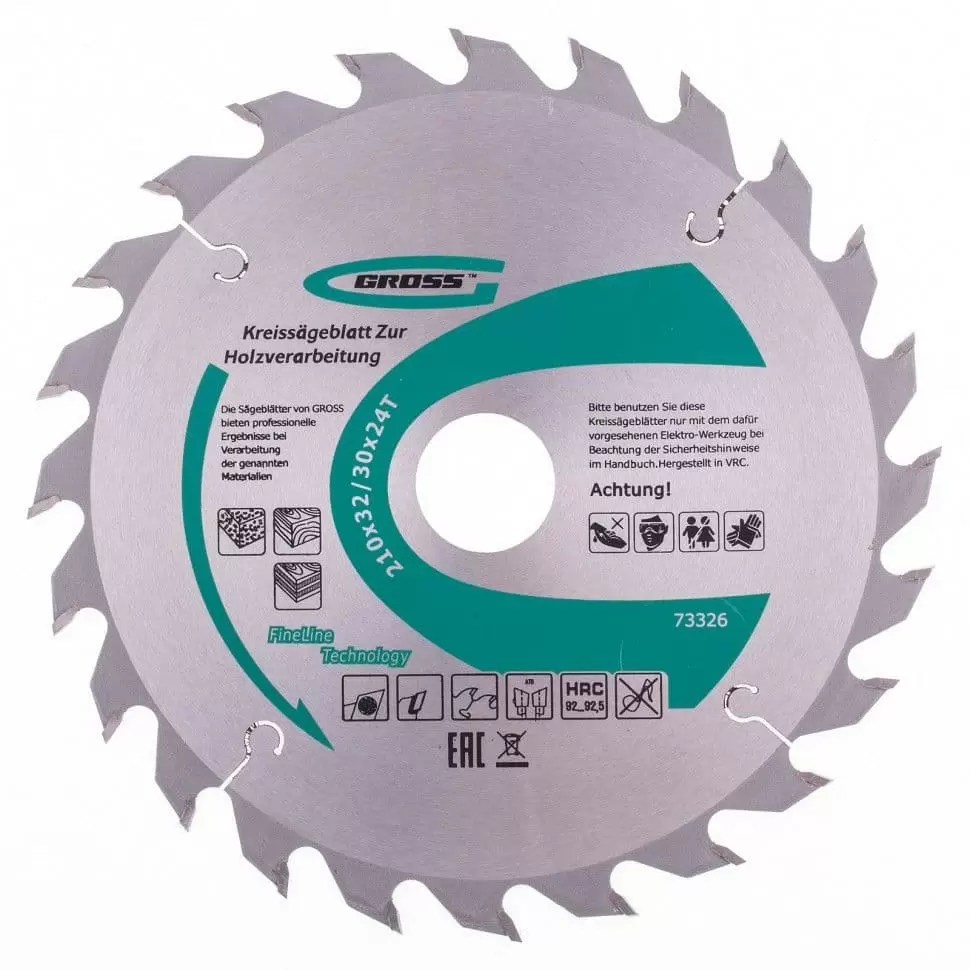Пильный диск по дереву 210 x 32/30 x 24Т Gross: купить оптом и в розницу в интернет магазине Сталь Крепеж - размеры, цены, характеристики. Пильный диск по дереву 210 x 32/30 x 24Т Gross оптом и в розницу на сайте Сталь Крепеж