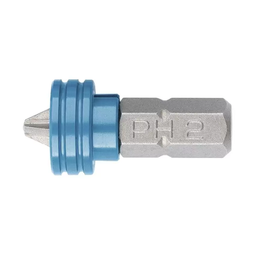 Бита PH2 x 25 мм с ограничителем и магнитом, для ГКЛ, S2 Gross: купить оптом и в розницу в интернет магазине Сталь Крепеж - размеры, цены, характеристики. Бита PH2 x 25 мм с ограничителем и магнитом, для ГКЛ, S2 Gross оптом и в розницу на сайте Сталь Крепеж