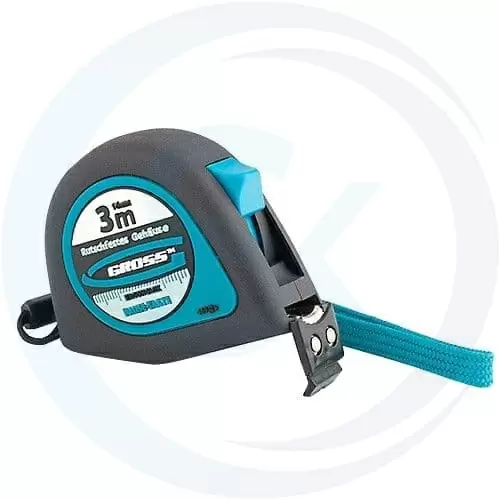 Рулетка "Ergonomisch", 3 м x 16 мм, магнитный обрезиненный зацеп Gross: купить оптом и в розницу в интернет магазине Сталь Крепеж - размеры, цены, характеристики. Рулетка "Ergonomisch", 3 м x 16 мм, магнитный обрезиненный зацеп Gross оптом и в розницу на сайте Сталь Крепеж