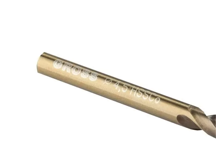 Сверло спиральное по металлу, 4,5 мм, HSS-Co Gross: купить оптом и в розницу в интернет магазине Сталь Крепеж - размеры, цены, характеристики. Сверло спиральное по металлу, 4,5 мм, HSS-Co Gross оптом и в розницу на сайте Сталь Крепеж