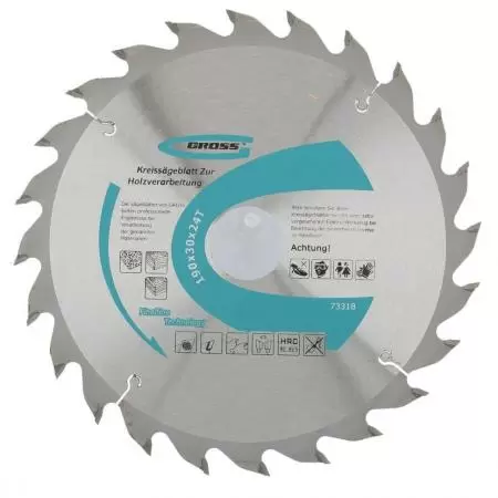 Пильный диск по дереву 190 x 30 x 24Т Gross: купить оптом и в розницу в интернет магазине Сталь Крепеж - размеры, цены, характеристики. Пильный диск по дереву 190 x 30 x 24Т Gross оптом и в розницу на сайте Сталь Крепеж