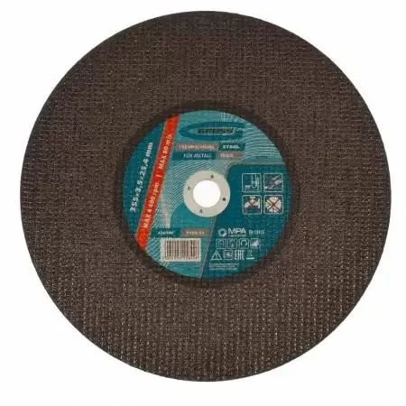 Круг отрезной по металлу, 355 x 3,5 x 25,4 мм Gross: купить оптом и в розницу в интернет магазине Сталь Крепеж - размеры, цены, характеристики. Круг отрезной по металлу, 355 x 3,5 x 25,4 мм Gross оптом и в розницу на сайте Сталь Крепеж