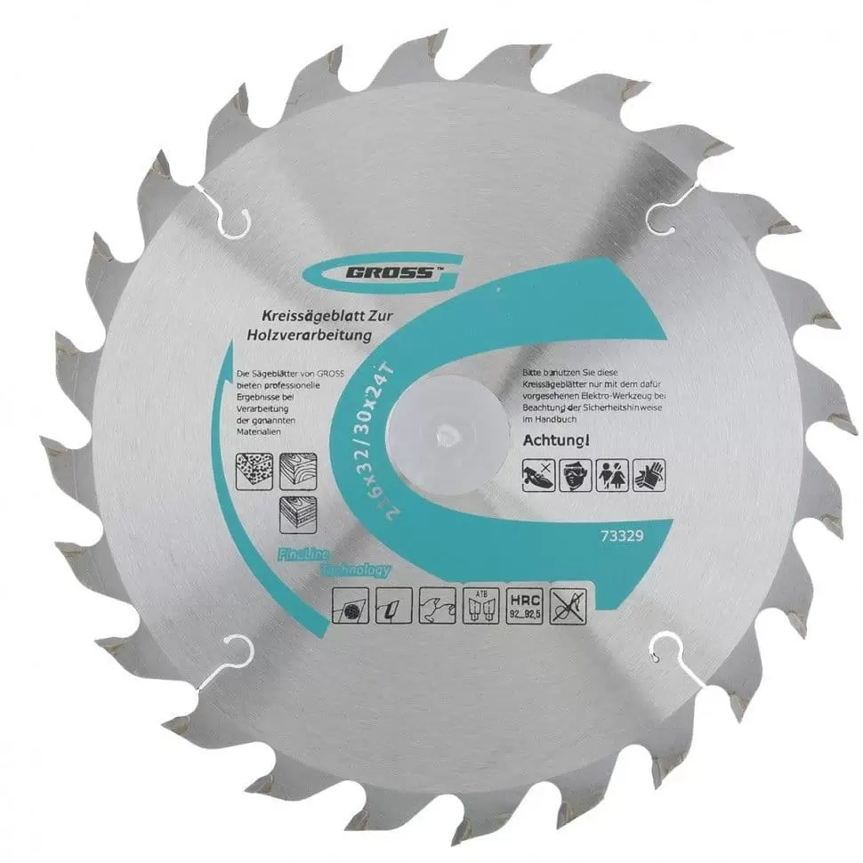 Пильный диск по дереву 216 x 32/30 x 24Т Gross: купить оптом и в розницу в интернет магазине Сталь Крепеж - размеры, цены, характеристики. Пильный диск по дереву 216 x 32/30 x 24Т Gross оптом и в розницу на сайте Сталь Крепеж
