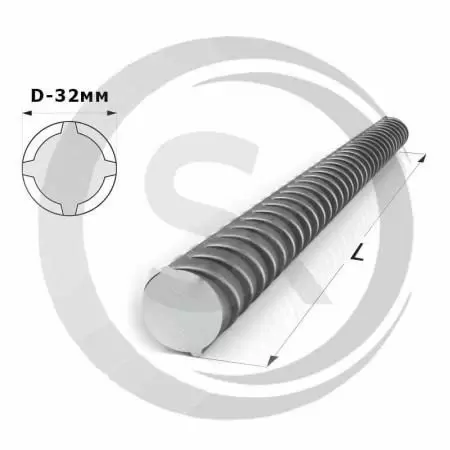 Арматура рифленая 32 мм А500С А3: купить оптом и в розницу в интернет магазине Сталь Крепеж - размеры, цены, характеристики. Арматура рифленая 32 мм А500С А3 оптом и в розницу на сайте Сталь Крепеж