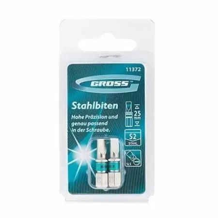 Набор бит SL5 х 25, сталь S2, 2 шт. Gross оптом и в розницу на сайте Сталь Крепеж