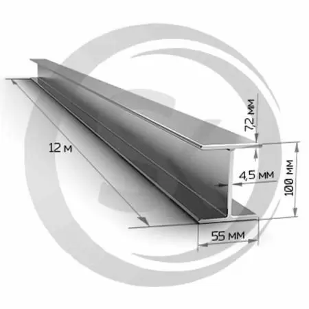 Двутавровая балка 10мм, стальная оптом и в розницу на сайте Сталь Крепеж