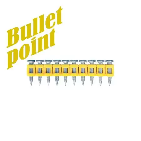 Усиленные дюбель-гвозди по бетону, металлу тип CN MG Bullet-Point 19 упаковка 1000 шт.: купить оптом и в розницу в интернет магазине Сталь Крепеж - размеры, цены, характеристики. Усиленные дюбель-гвозди по бетону, металлу тип CN MG Bullet-Point 19 упаковка 1000 шт. оптом и в розницу на сайте Сталь Крепеж