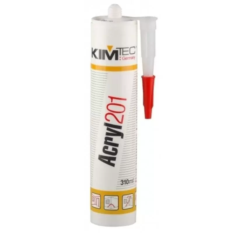 Герметик акриловый Kim Tec Acryl 201 Белый: купить оптом и в розницу в интернет магазине Сталь Крепеж - размеры, цены, характеристики. Герметик акриловый Kim Tec Acryl 201 Белый оптом и в розницу на сайте Сталь Крепеж