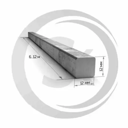 Квадрат стальной 12х12мм оптом и в розницу на сайте Сталь Крепеж