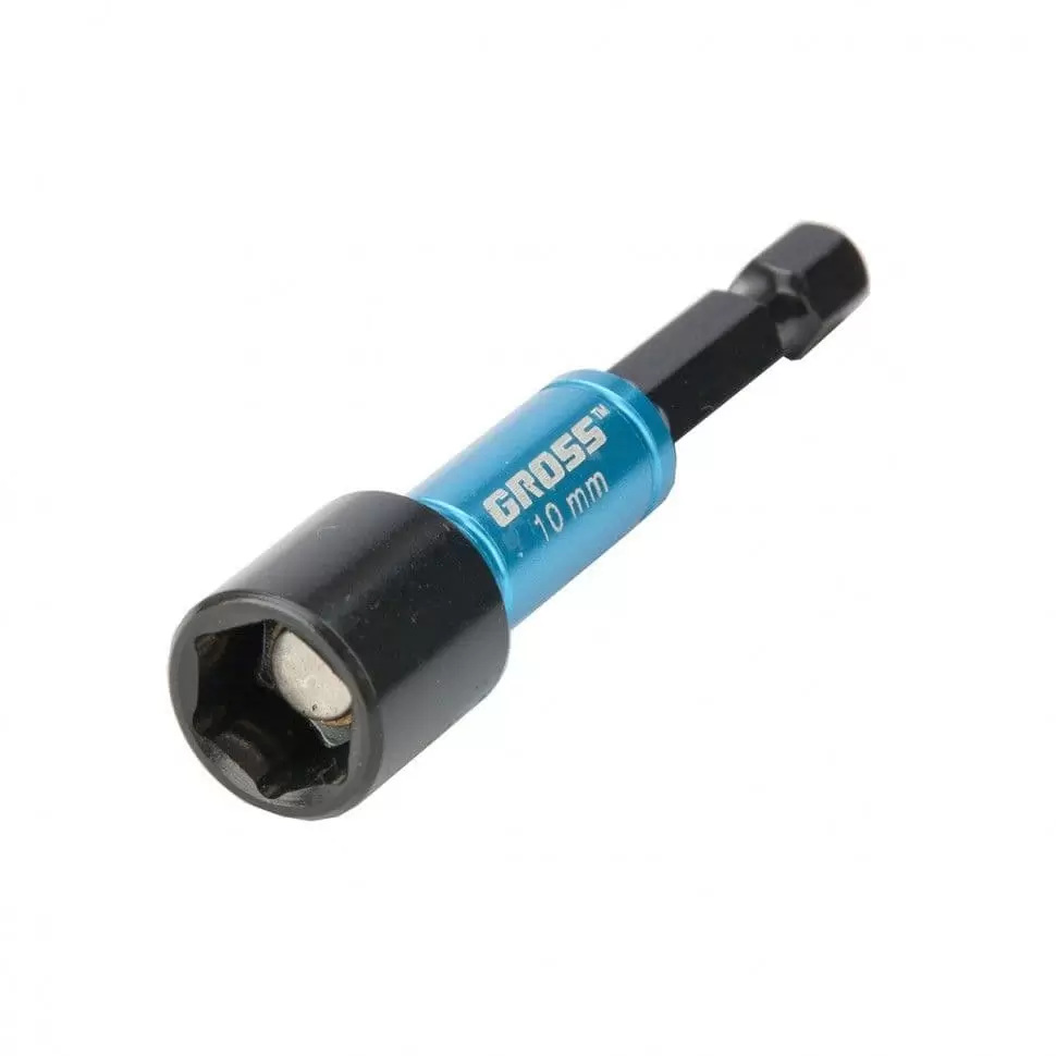 Бита с торцевой головкой, магнит. Nut-Driver, 10 мм, S2 Gross оптом и в розницу на сайте Сталь Крепеж