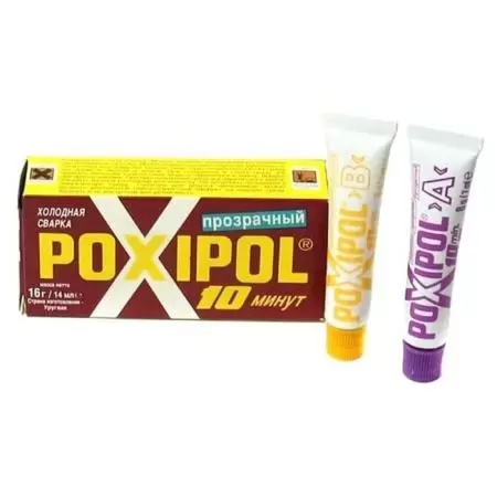Холодная сварка POXIPOL Прозрачный двухкомпонентный клей оптом и в розницу на сайте Сталь Крепеж