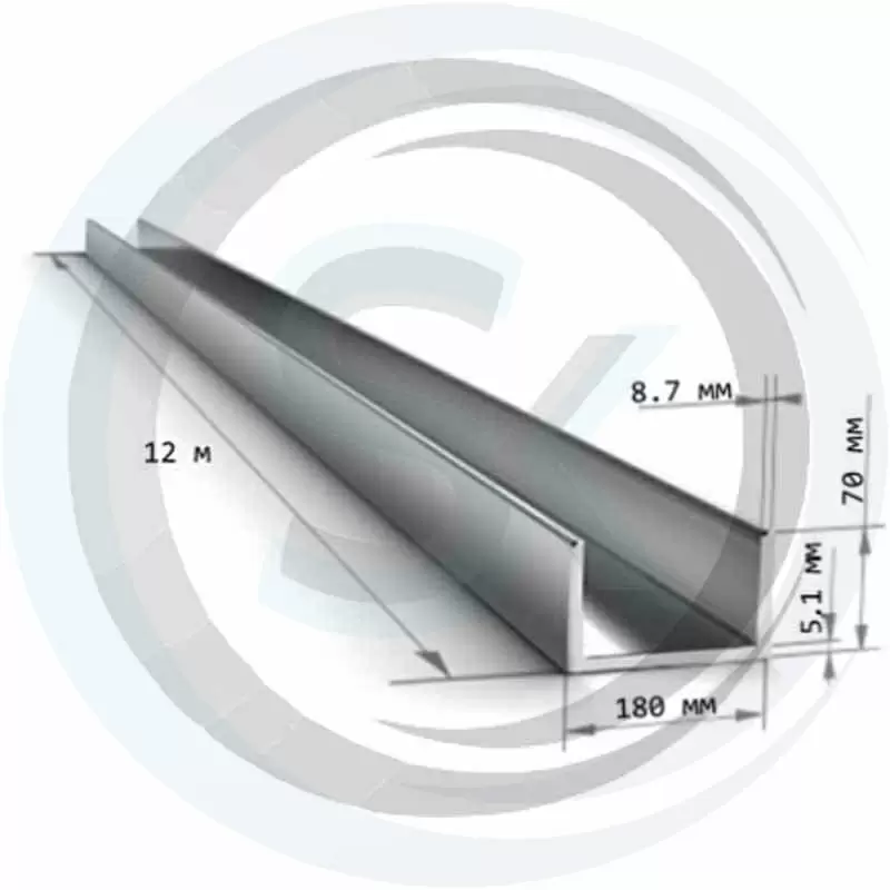 Швеллер стальной 18П: купить оптом и в розницу в интернет магазине Сталь Крепеж - размеры, цены, характеристики. Швеллер стальной 18П оптом и в розницу на сайте Сталь Крепеж