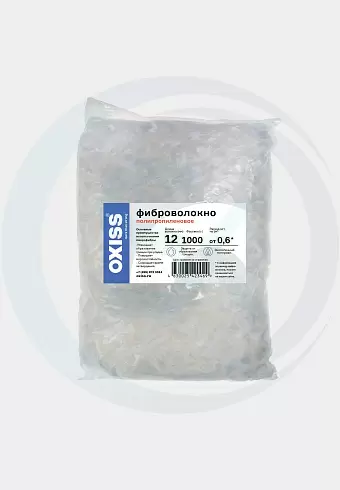 Фиброволокно полипропиленовое OXISS 12/1: купить оптом и в розницу в интернет магазине Сталь Крепеж - размеры, цены, характеристики. Фиброволокно полипропиленовое OXISS 12/1 оптом и в розницу на сайте Сталь Крепеж