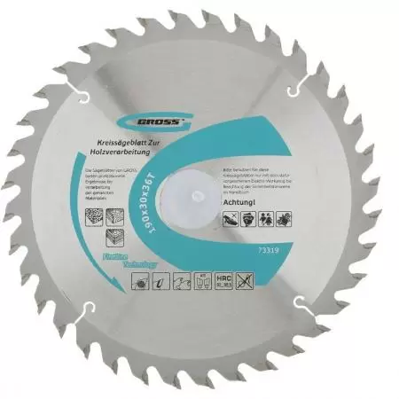 Пильный диск по дереву 190 x 30 x 36Т Gross: купить оптом и в розницу в интернет магазине Сталь Крепеж - размеры, цены, характеристики. Пильный диск по дереву 190 x 30 x 36Т Gross оптом и в розницу на сайте Сталь Крепеж