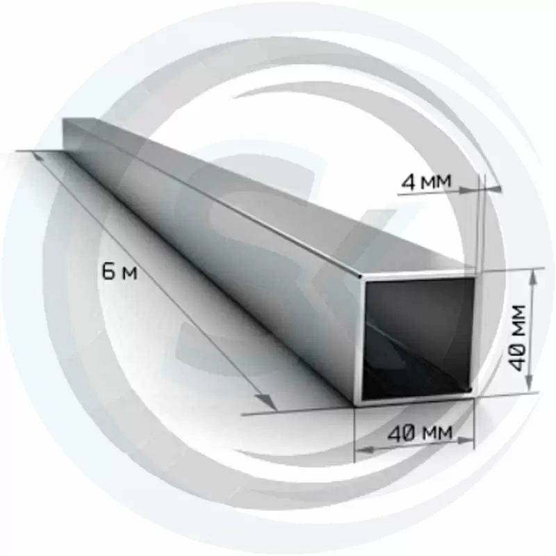 Труба квадратная 40х40, толщина 4мм: купить оптом и в розницу в интернет магазине Сталь Крепеж - размеры, цены, характеристики. Труба квадратная 40х40, толщина 4мм оптом и в розницу на сайте Сталь Крепеж