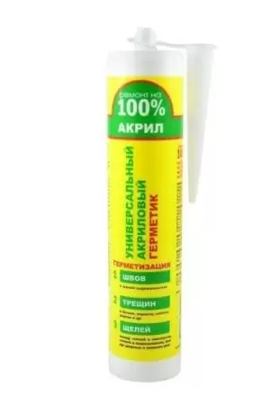 Герметик акриловый Ремонт на 100% Белый: купить оптом и в розницу в интернет магазине Сталь Крепеж - размеры, цены, характеристики. Герметик акриловый Ремонт на 100% Белый оптом и в розницу на сайте Сталь Крепеж