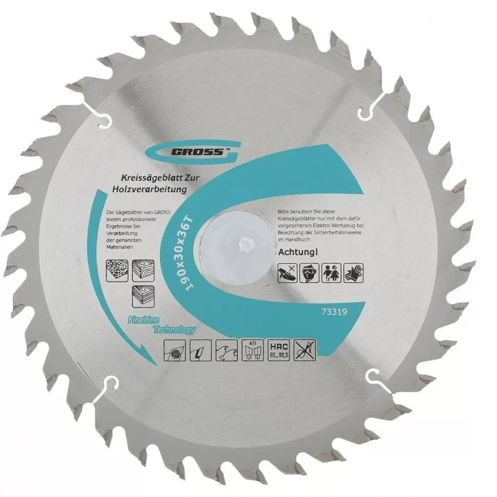 Пильный диск по дереву 190 x 30 x 36Т Gross: купить оптом и в розницу в интернет магазине Сталь Крепеж - размеры, цены, характеристики. Пильный диск по дереву 190 x 30 x 36Т Gross оптом и в розницу на сайте Сталь Крепеж