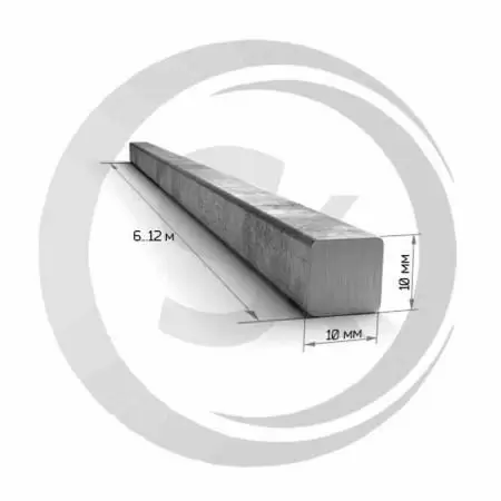 Квадрат стальной 10х10мм оптом и в розницу на сайте Сталь Крепеж