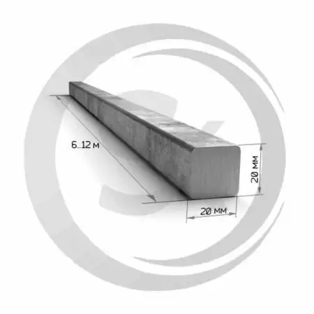 Квадрат стальной 20х20мм оптом и в розницу на сайте Сталь Крепеж