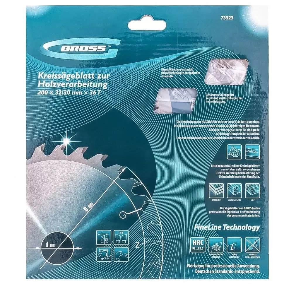 Пильный диск по дереву 200 x 32/30 x 36Т Gross: купить оптом и в розницу в интернет магазине Сталь Крепеж - размеры, цены, характеристики. Пильный диск по дереву 200 x 32/30 x 36Т Gross оптом и в розницу на сайте Сталь Крепеж