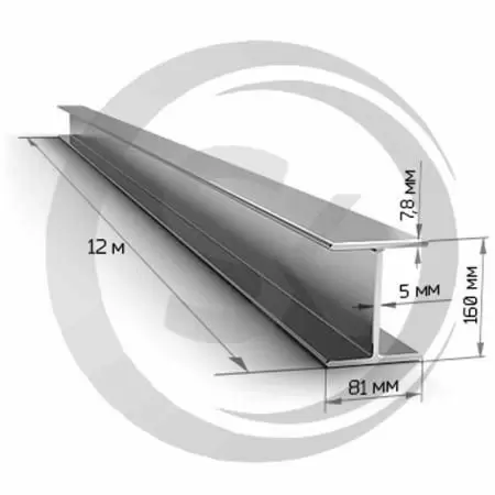 Двутавровая балка 16мм, стальная оптом и в розницу на сайте Сталь Крепеж