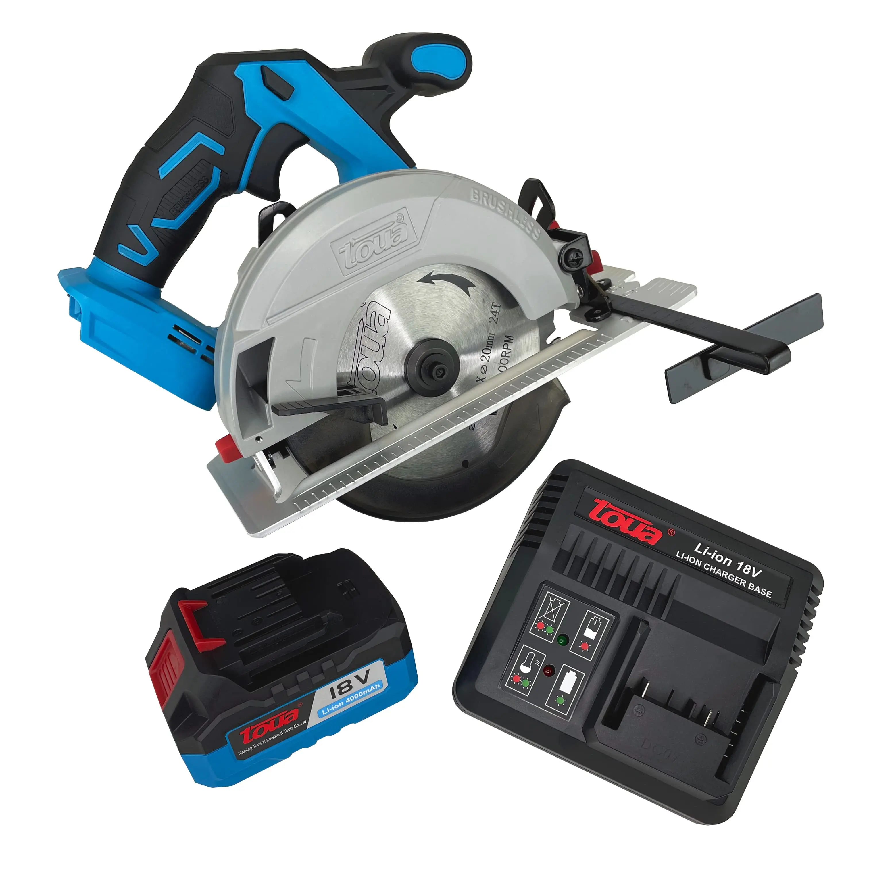 Аккумуляторная циркулярная пила Toua DBLC180-A-1 — фото