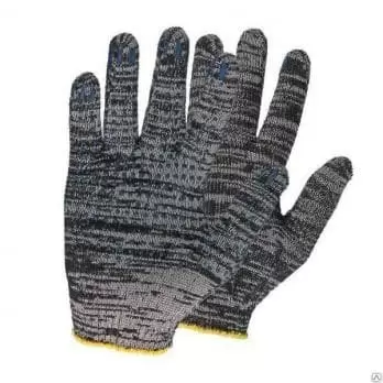Перчатки рабочие ХБ с ПВХ, Серые, 4 нити: купить оптом и в розницу в интернет магазине Сталь Крепеж - размеры, цены, характеристики. Перчатки рабочие ХБ с ПВХ, Серые, 4 нити оптом и в розницу на сайте Сталь Крепеж