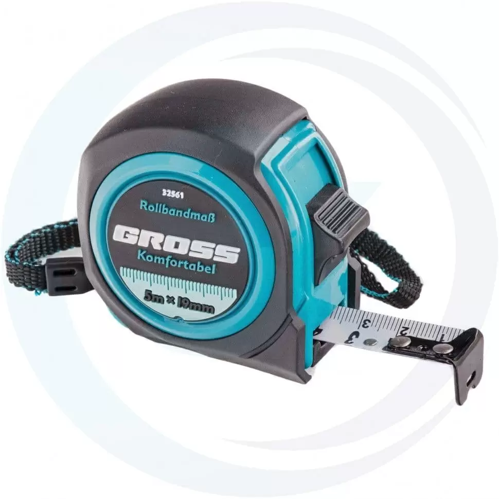 Рулетка Komfortabel 5 м х 19 мм, обрезиненный корпус Gross: купить оптом и в розницу в интернет магазине Сталь Крепеж - размеры, цены, характеристики. Рулетка Komfortabel 5 м х 19 мм, обрезиненный корпус Gross оптом и в розницу на сайте Сталь Крепеж