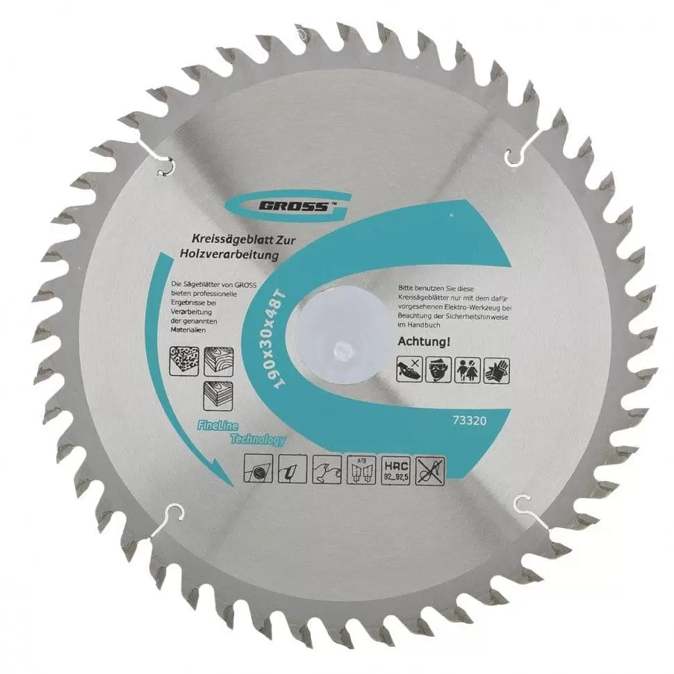 Пильный диск по дереву 190 x 30 x 48Т Gross: купить оптом и в розницу в интернет магазине Сталь Крепеж - размеры, цены, характеристики. Пильный диск по дереву 190 x 30 x 48Т Gross оптом и в розницу на сайте Сталь Крепеж