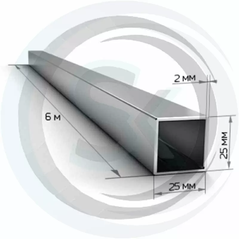 Труба квадратная 25х25, толщина 2мм: купить оптом и в розницу в интернет магазине Сталь Крепеж - размеры, цены, характеристики. Труба квадратная 25х25, толщина 2мм оптом и в розницу на сайте Сталь Крепеж