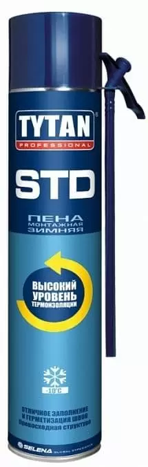 Монтажная пена Tytan Professional STD зимняя 750мл: купить оптом и в розницу в интернет магазине Сталь Крепеж - размеры, цены, характеристики. Монтажная пена Tytan Professional STD зимняя 750мл оптом и в розницу на сайте Сталь Крепеж