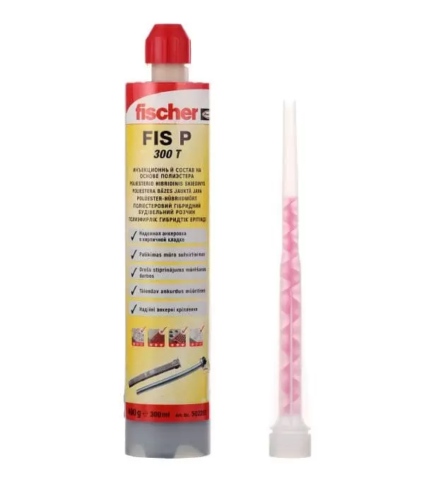 Анкер химический инжекционная масса Fischer 300 мл FIS P T полиэстровая смола: купить оптом и в розницу в интернет магазине Сталь Крепеж - размеры, цены, характеристики. Анкер химический инжекционная масса Fischer 300 мл FIS P T полиэстровая смола оптом и в розницу на сайте Сталь Крепеж