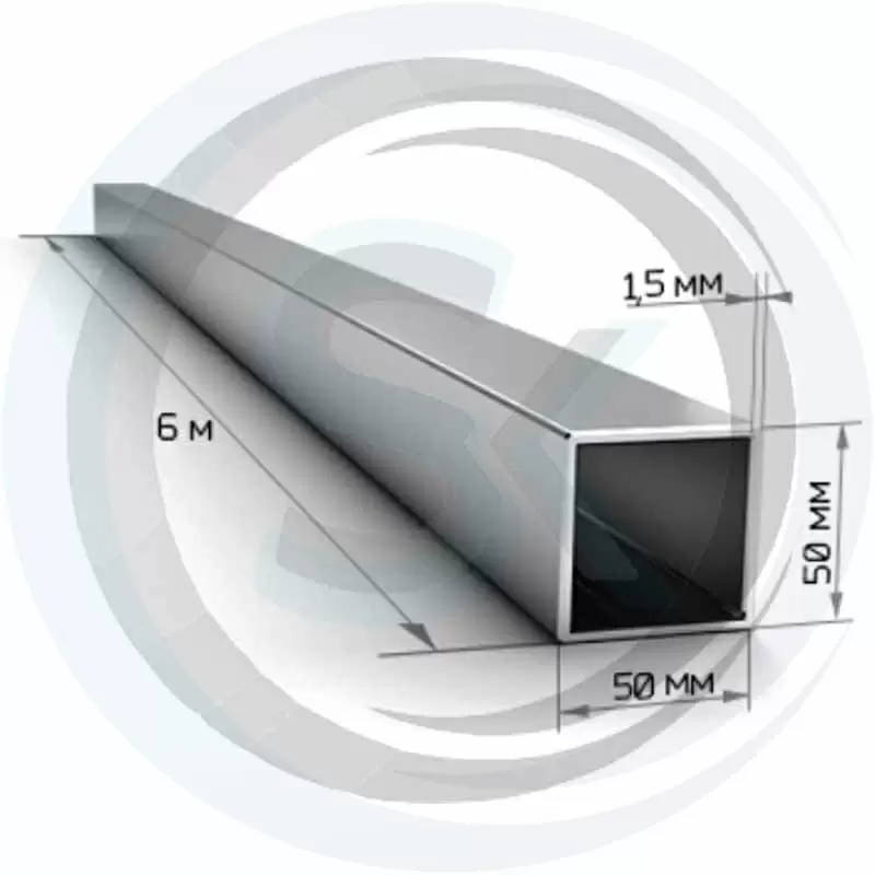Труба квадратная 50х50, толщина 1,5мм: купить оптом и в розницу в интернет магазине Сталь Крепеж - размеры, цены, характеристики. Труба квадратная 50х50, толщина 1,5мм оптом и в розницу на сайте Сталь Крепеж