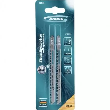 Полотна для электролобзика по дереву, 2 шт, ( 3180 ) Gross оптом и в розницу на сайте Сталь Крепеж