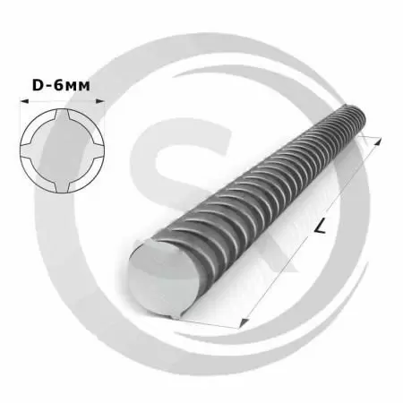 Арматура рифленая 6 мм А500С А3: купить оптом и в розницу в интернет магазине Сталь Крепеж - размеры, цены, характеристики. Арматура рифленая 6 мм А500С А3 оптом и в розницу на сайте Сталь Крепеж