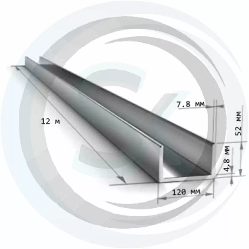 Швеллер стальной 12П: купить оптом и в розницу в интернет магазине Сталь Крепеж - размеры, цены, характеристики. Швеллер стальной 12П оптом и в розницу на сайте Сталь Крепеж