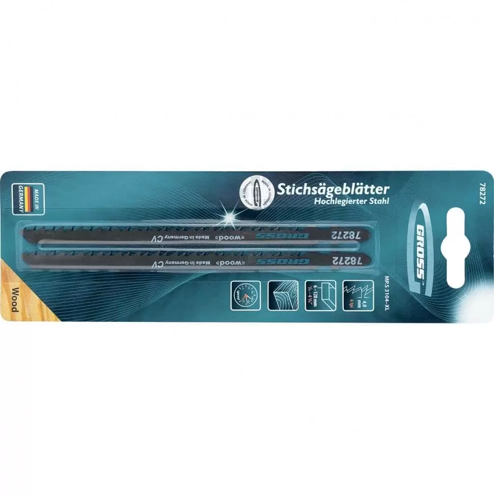 Полотна для электролобзика  по дереву, 2 шт, ( 3104-XL ) Gross оптом и в розницу на сайте Сталь Крепеж