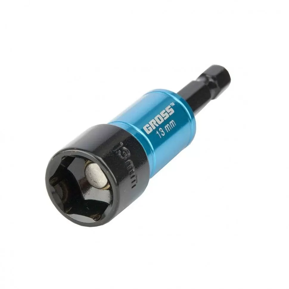 Бита с торцевой головкой, магнит. Nut-Driver, 13 мм, S2 Gross оптом и в розницу на сайте Сталь Крепеж