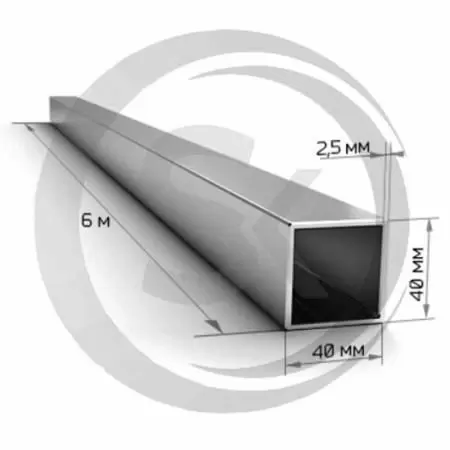 Труба квадратная 40х40, толщина 2,5мм: купить оптом и в розницу в интернет магазине Сталь Крепеж - размеры, цены, характеристики. Труба квадратная 40х40, толщина 2,5мм оптом и в розницу на сайте Сталь Крепеж