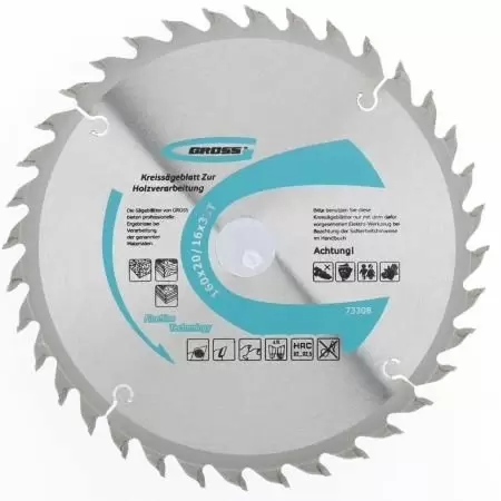 Пильный диск по дереву 160 x 20/16 x 36Т Gross: купить оптом и в розницу в интернет магазине Сталь Крепеж - размеры, цены, характеристики. Пильный диск по дереву 160 x 20/16 x 36Т Gross оптом и в розницу на сайте Сталь Крепеж