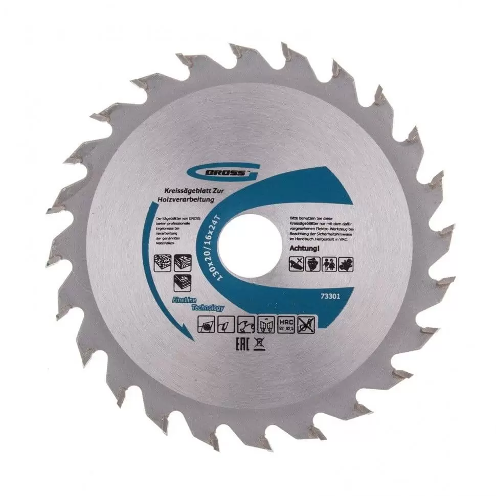 Пильный диск по дереву 130 x 20/16 x 24Т Gross: купить оптом и в розницу в интернет магазине Сталь Крепеж - размеры, цены, характеристики. Пильный диск по дереву 130 x 20/16 x 24Т Gross оптом и в розницу на сайте Сталь Крепеж